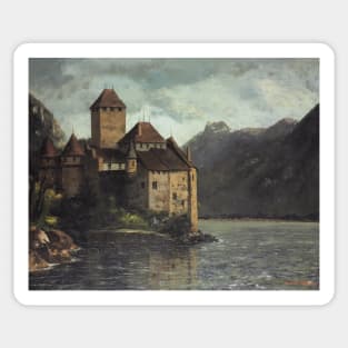 Chillon Castle by Gustave Courbet Sticker